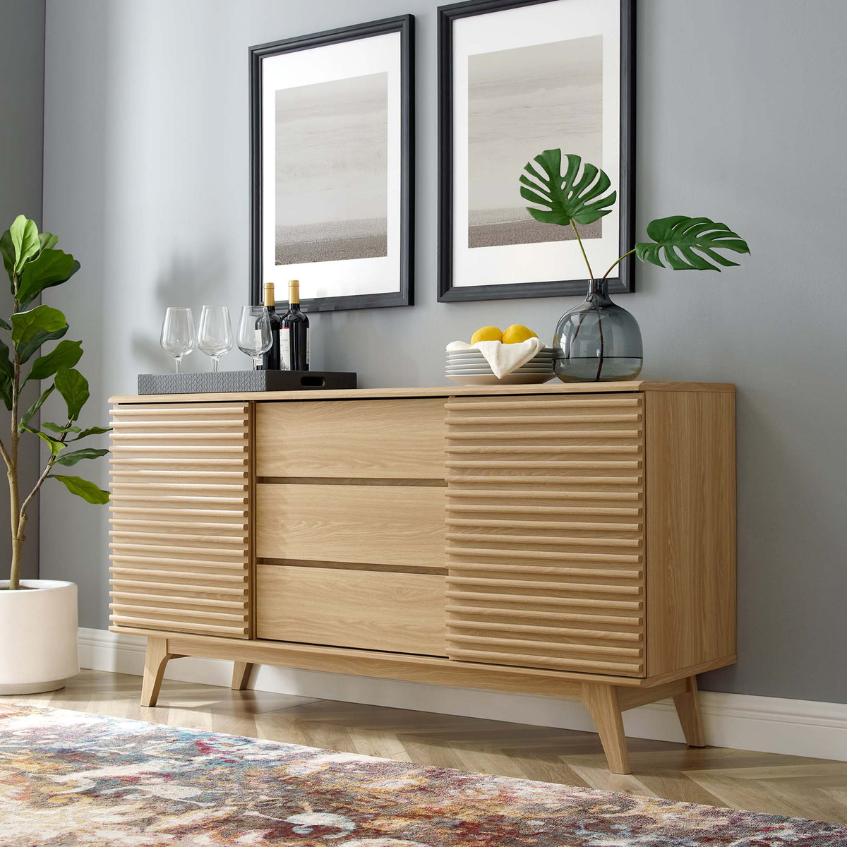 Render 63" Sideboard Buffet Table or TV Stand by Modway