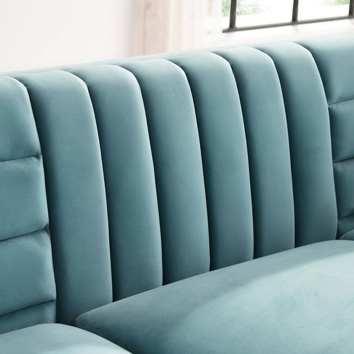 Ingenuity Channel Tufted Performance Velvet Sofa by Modway