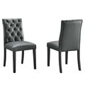 Duchess Vinyl Dining Chair Set of 2 by Modway