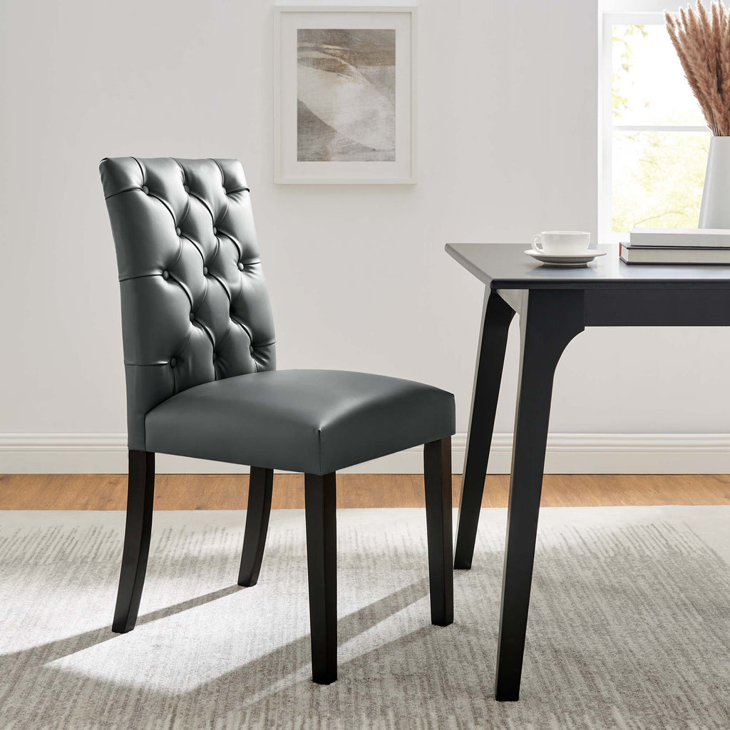 Duchess Vinyl Dining Chair Set of 2 by Modway