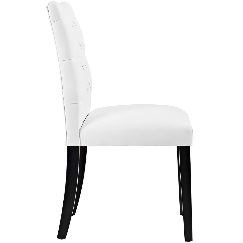 Duchess Vinyl Dining Chair Set of 2 by Modway