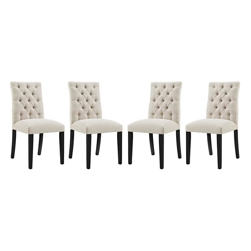 Duchess Fabric Dining Chair Set of 4 by Modway