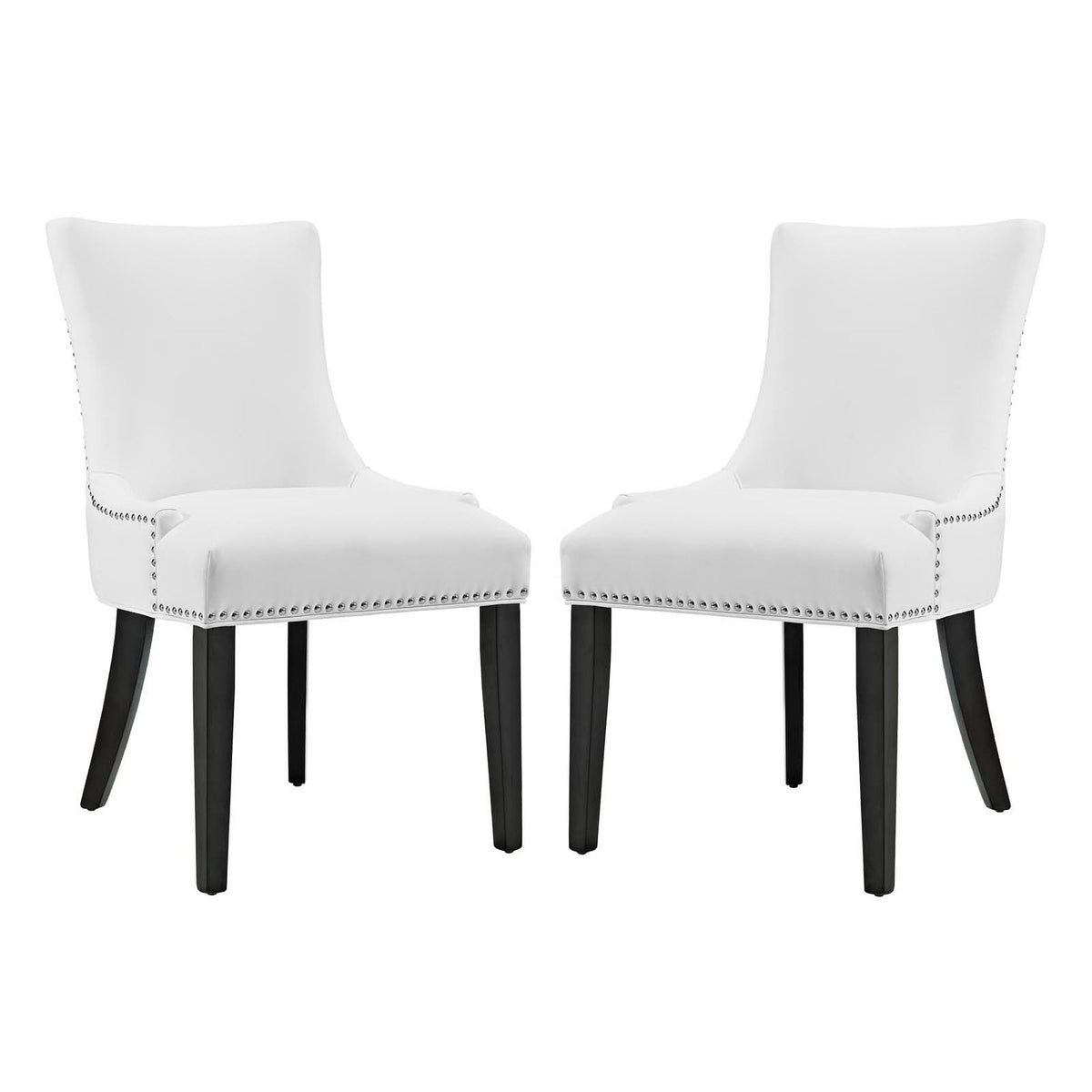Marquis Faux Leather Dining Chair Set of 2 by Modway