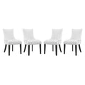 Marquis Faux Leather Dining Chair Set of 4 by Modway