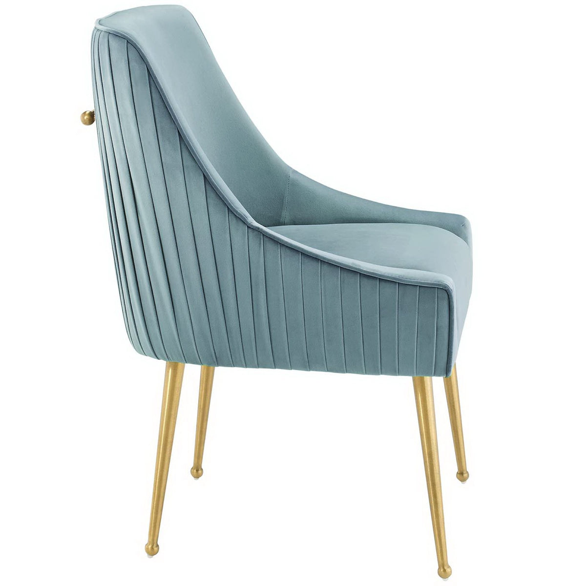 Discern Pleated Back Upholstered Performance Velvet Dining Chair by Modway