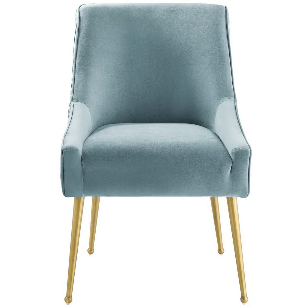 Discern Pleated Back Upholstered Performance Velvet Dining Chair by Modway