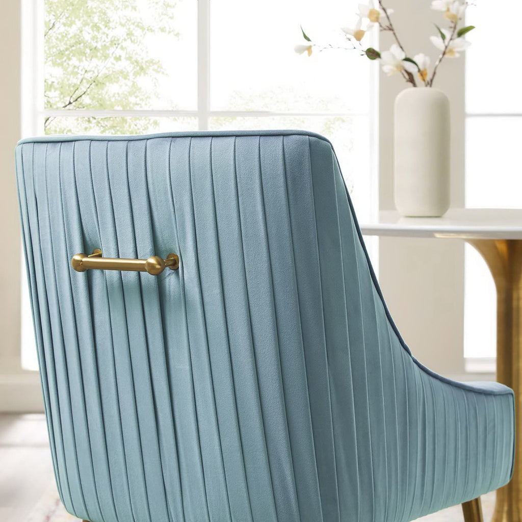 Discern Pleated Back Upholstered Performance Velvet Dining Chair by Modway