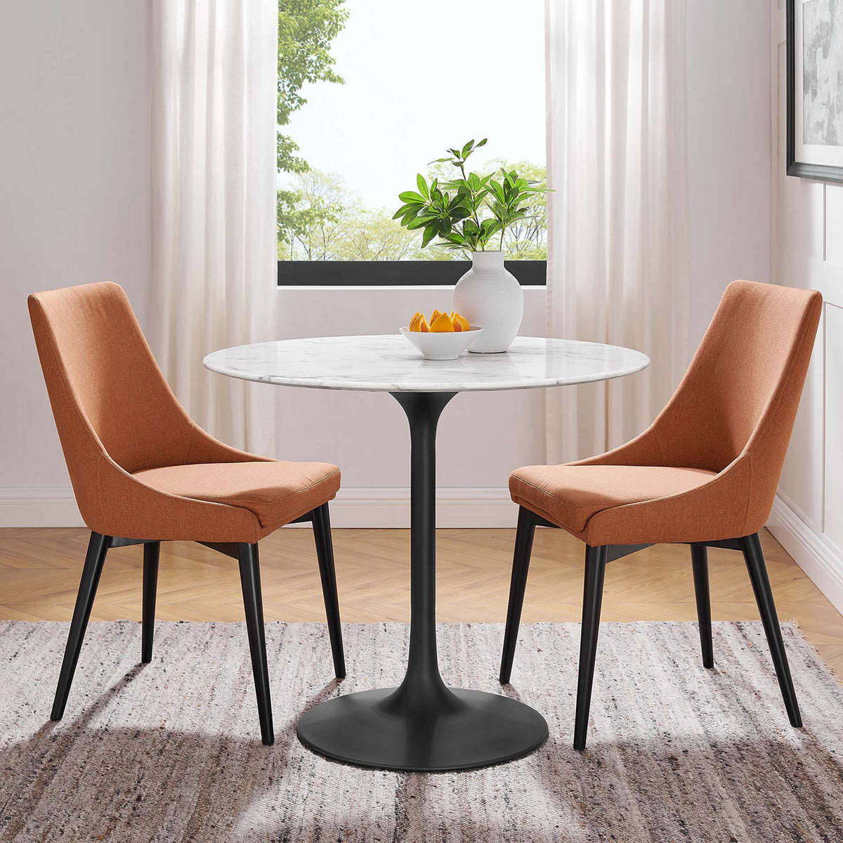Lippa Round Faux Marble Dining Table by Modway