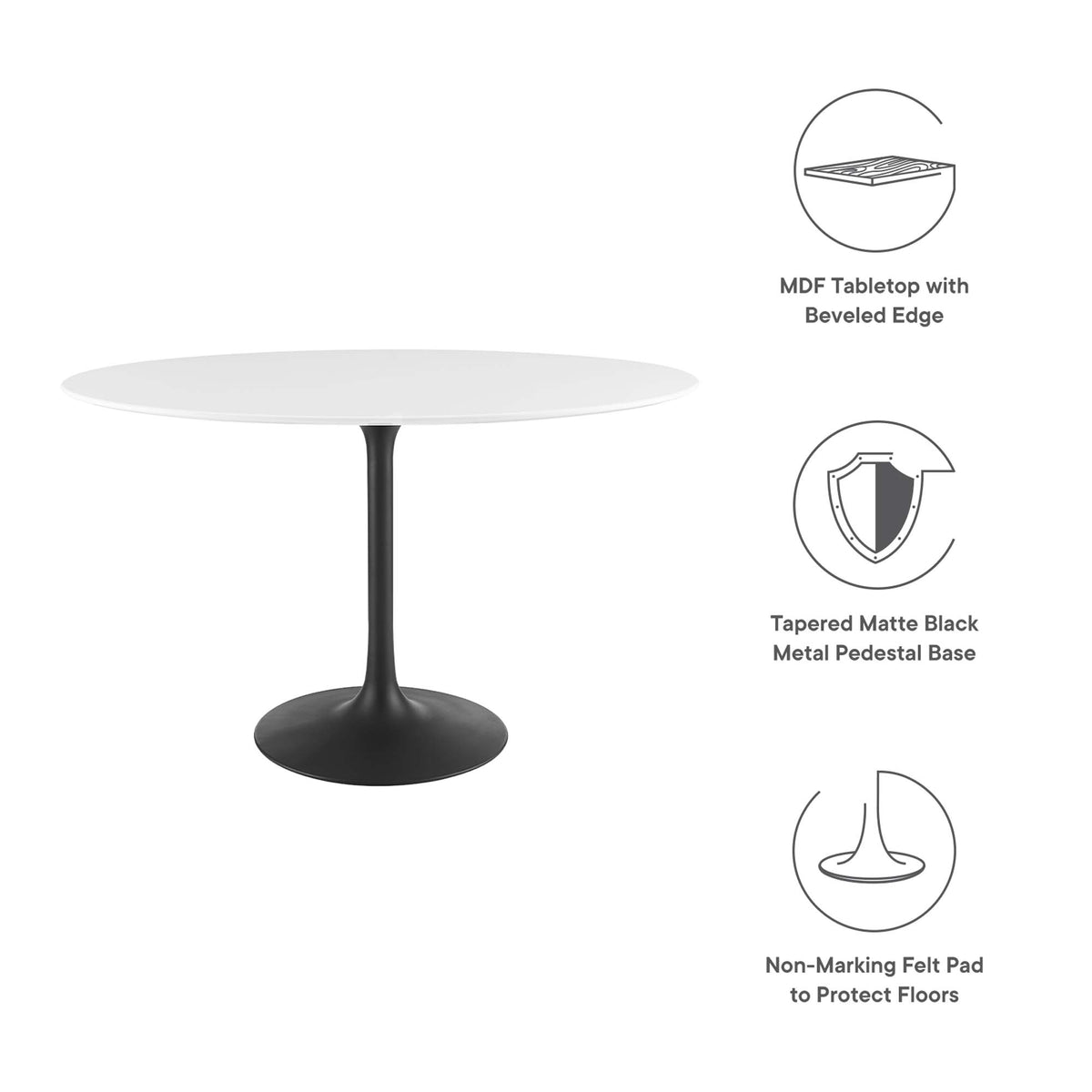 Lippa Oval Wood Dining Table by Modway