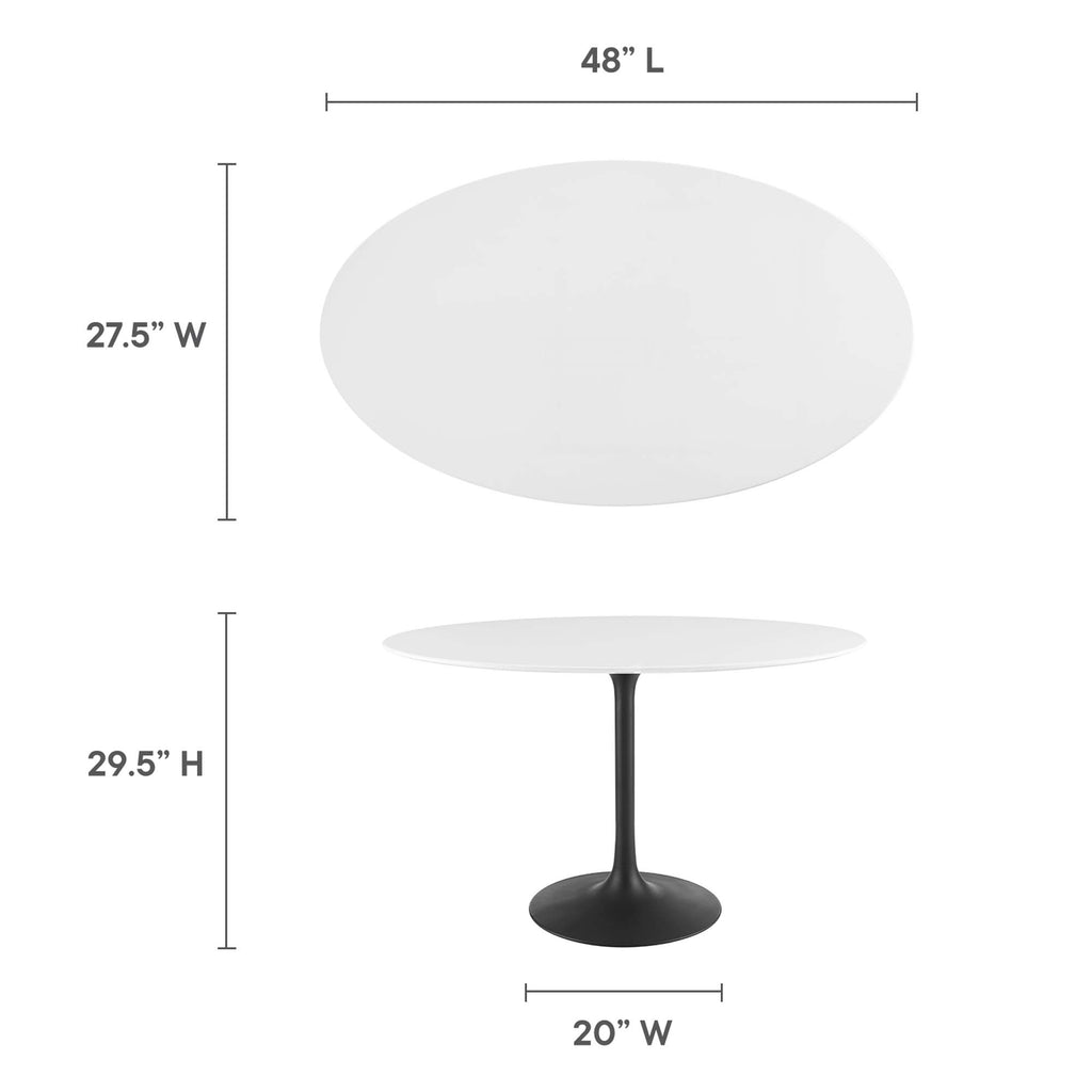 Lippa Oval Wood Dining Table by Modway