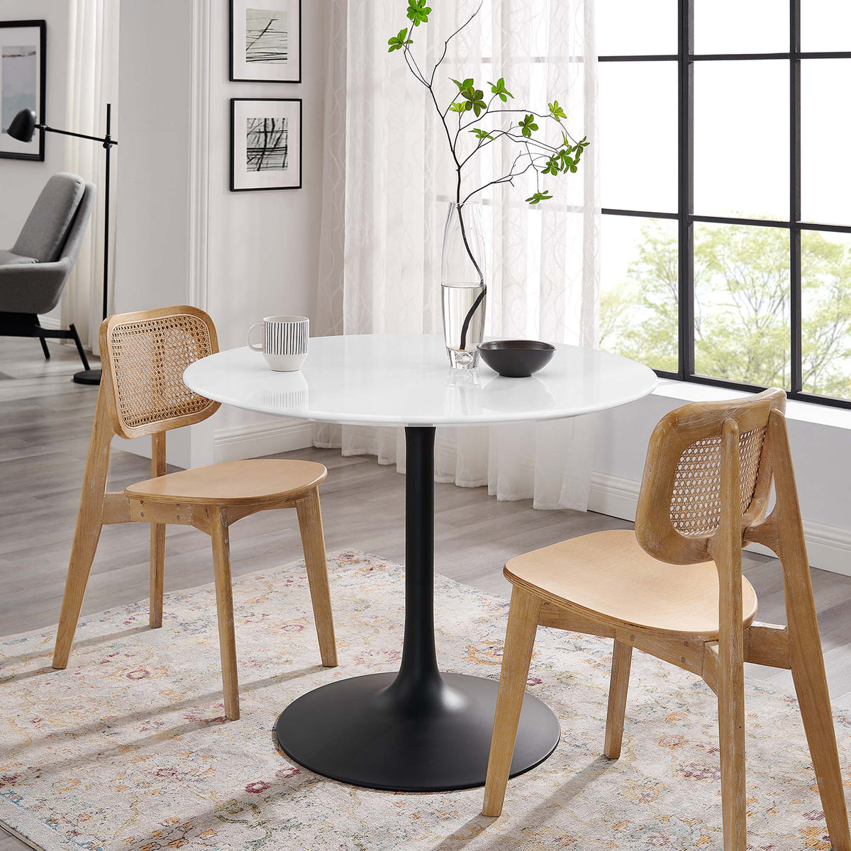 Lippa Round Wood Dining Table by Modway