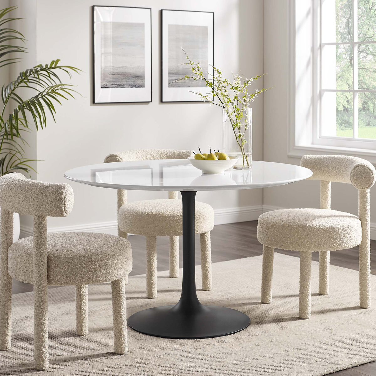 Lippa Round Wood Dining Table by Modway