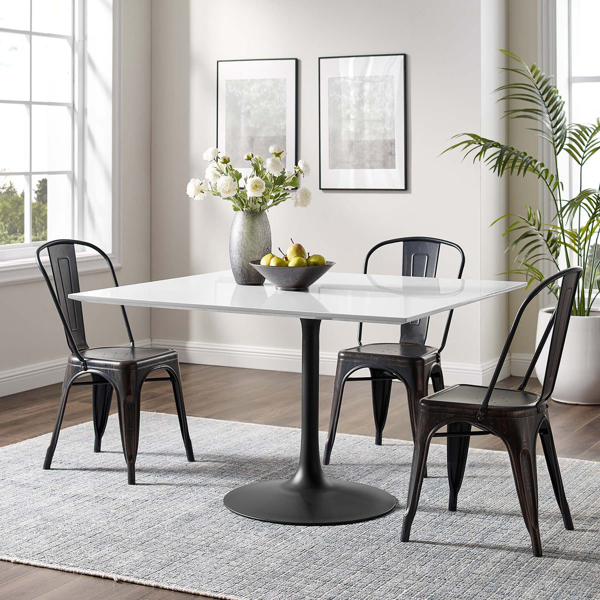 Lippa Square Wood Dining Table by Modway