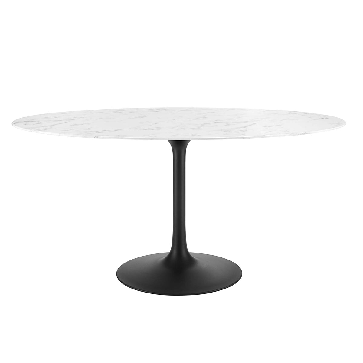 Lippa Oval Faux Marble Dining Table by Modway