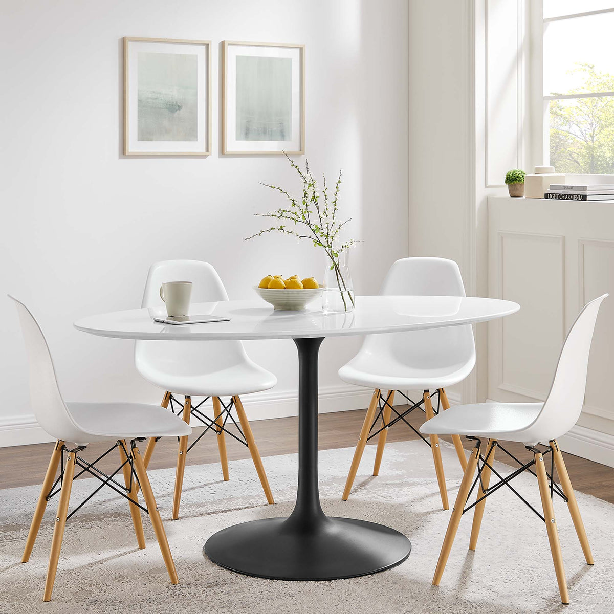 Lippa Oval Wood Dining Table by Modway