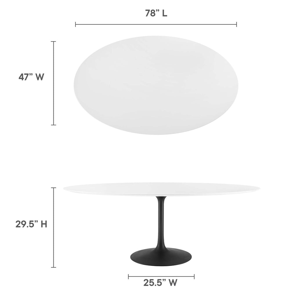 Lippa Oval Wood Dining Table by Modway