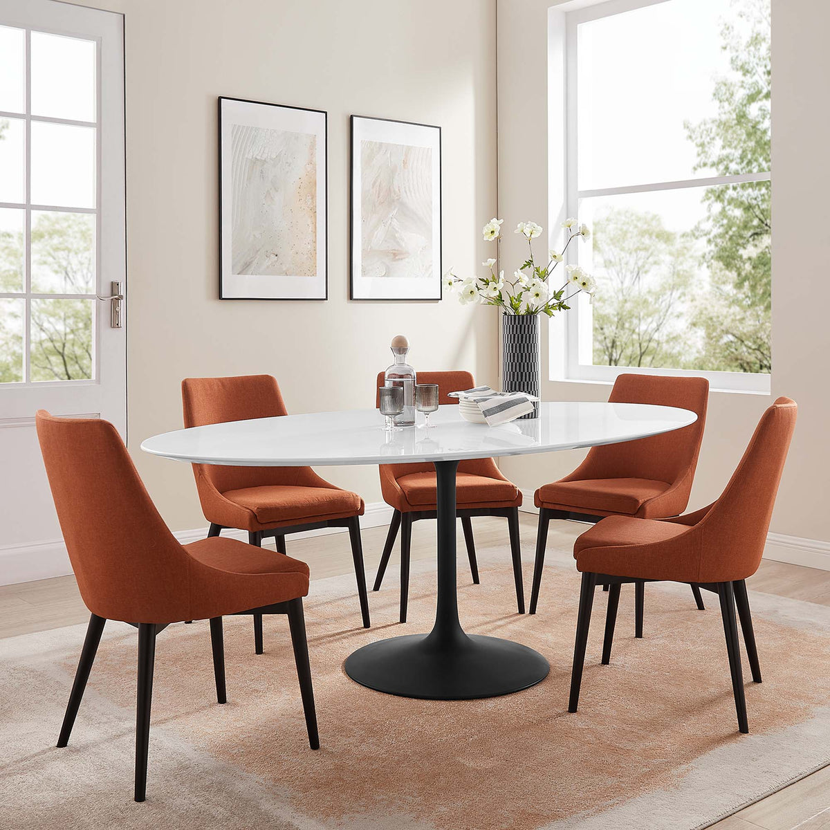 Lippa Oval Wood Dining Table by Modway