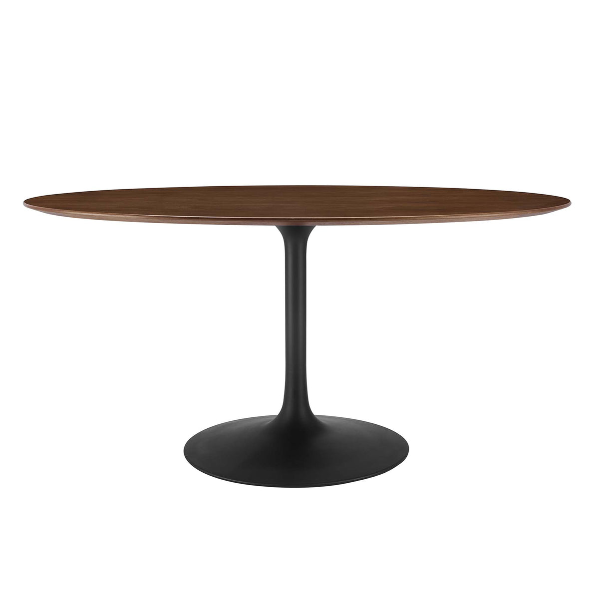 Lippa Oval Walnut Wood Dining Table by Modway