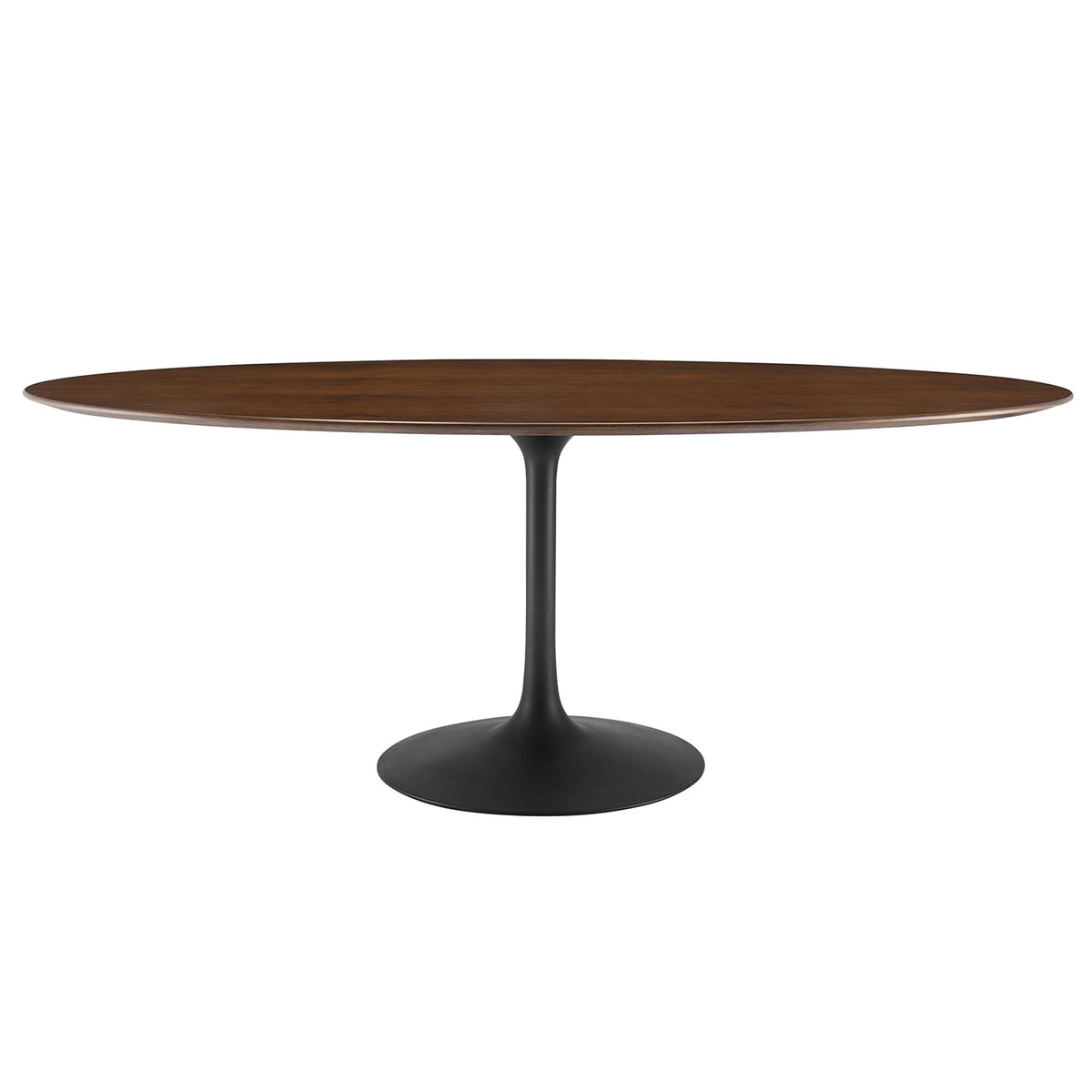 Lippa Oval Walnut Wood Dining Table by Modway
