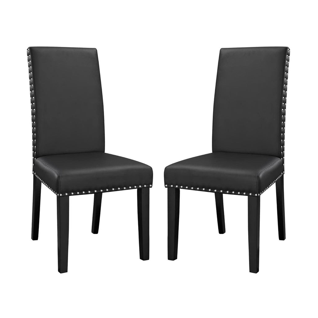 Parcel Vinyl Dining Side Chair Set of 2 by Modway