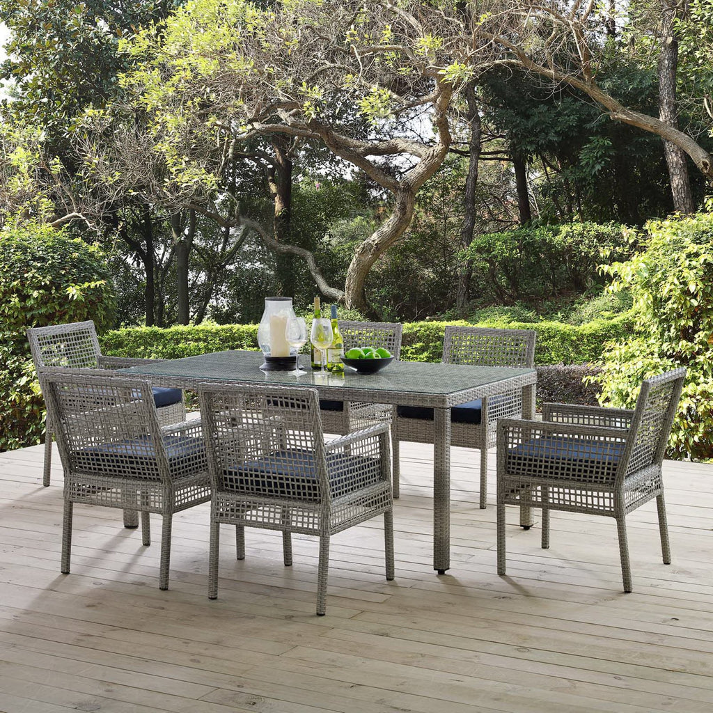 Aura 7 Piece Outdoor Patio Wicker Rattan Set by Modway