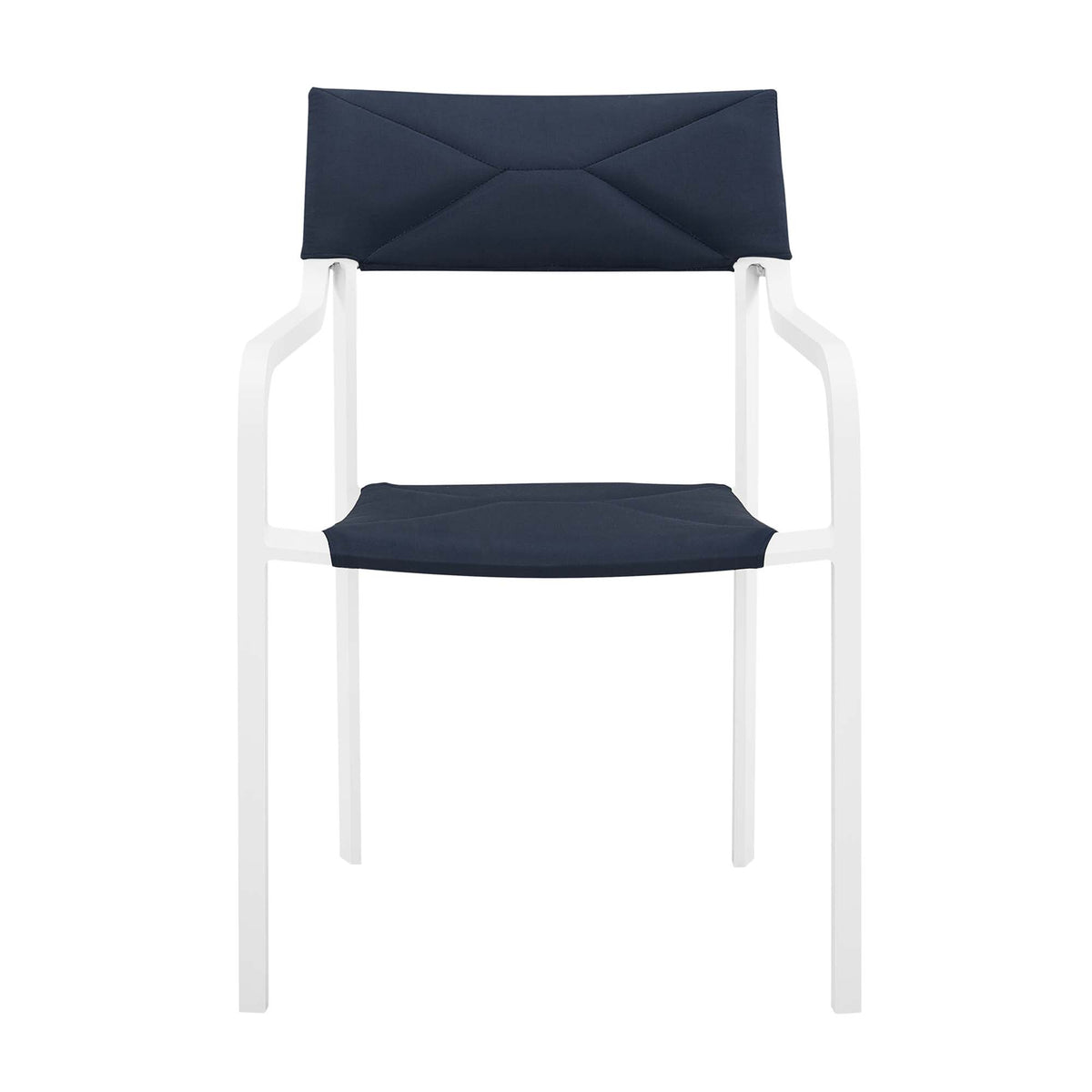 Raleigh Stackable Outdoor Patio Aluminum Dining Armchair by Modway