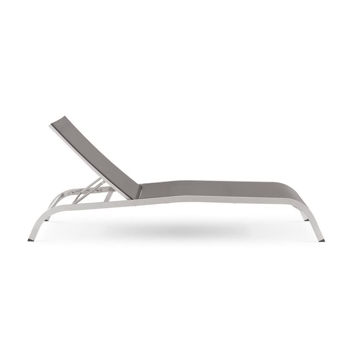 Savannah Mesh Chaise Outdoor Patio Aluminum Lounge Chair by Modway