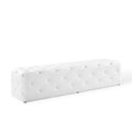 Amour Tufted Button Entryway Faux Leather Bench by Modway