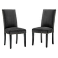 Parcel Performance Velvet Dining Side Chairs Set of 2 by Modway