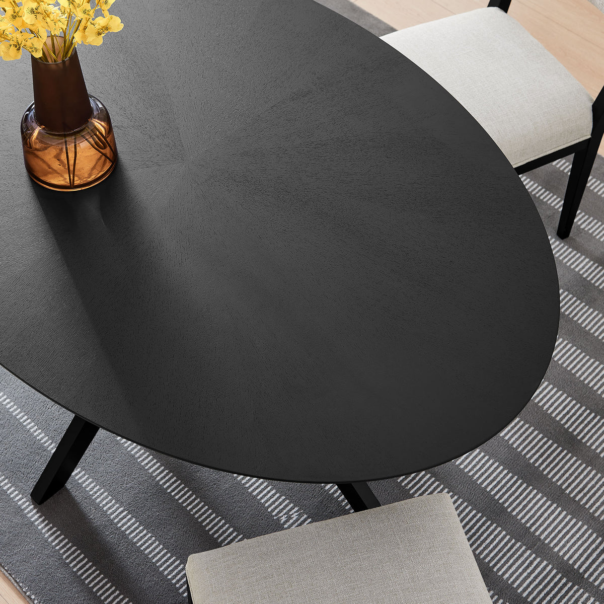 Crossroads Oval Wood Dining Table by Modway