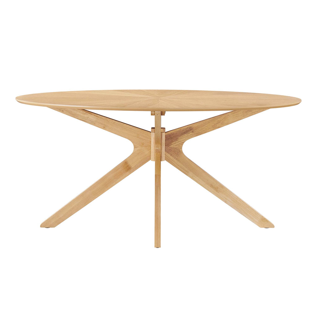 Crossroads Oval Wood Dining Table by Modway
