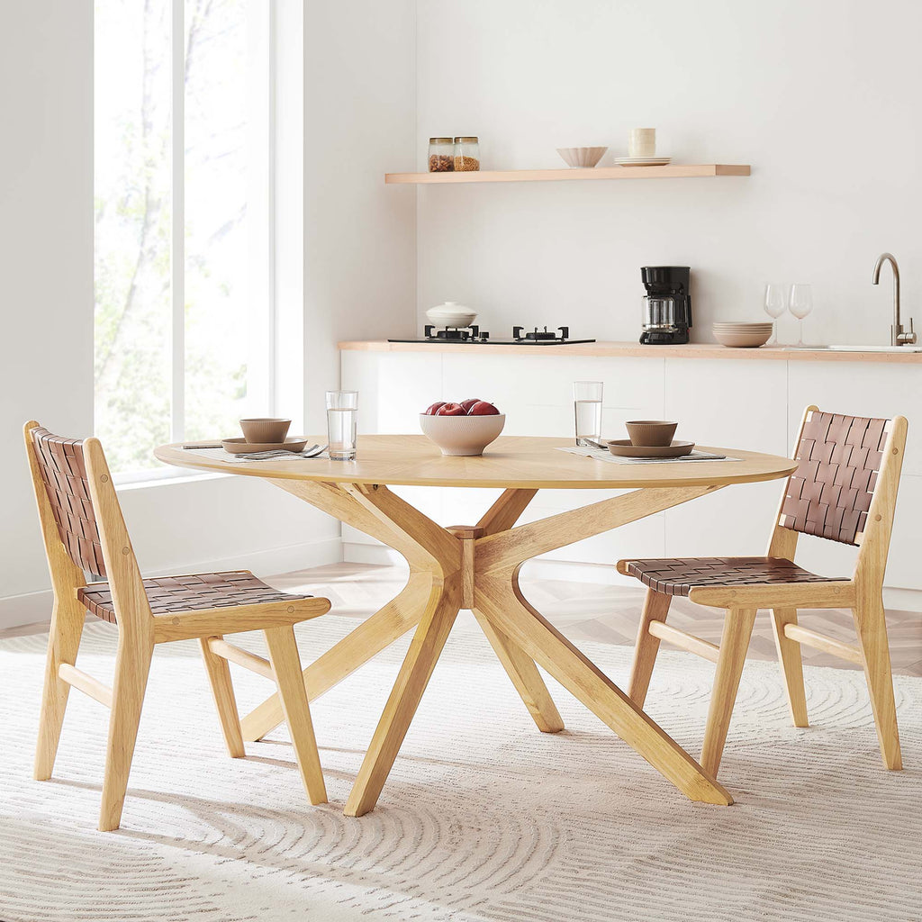 Crossroads Oval Wood Dining Table by Modway