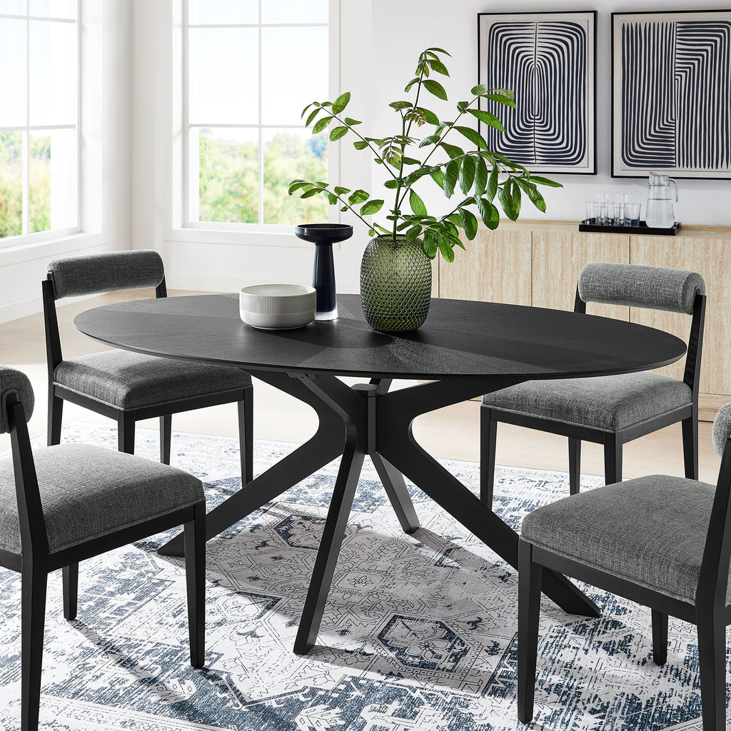 Crossroads Oval Wood Dining Table by Modway