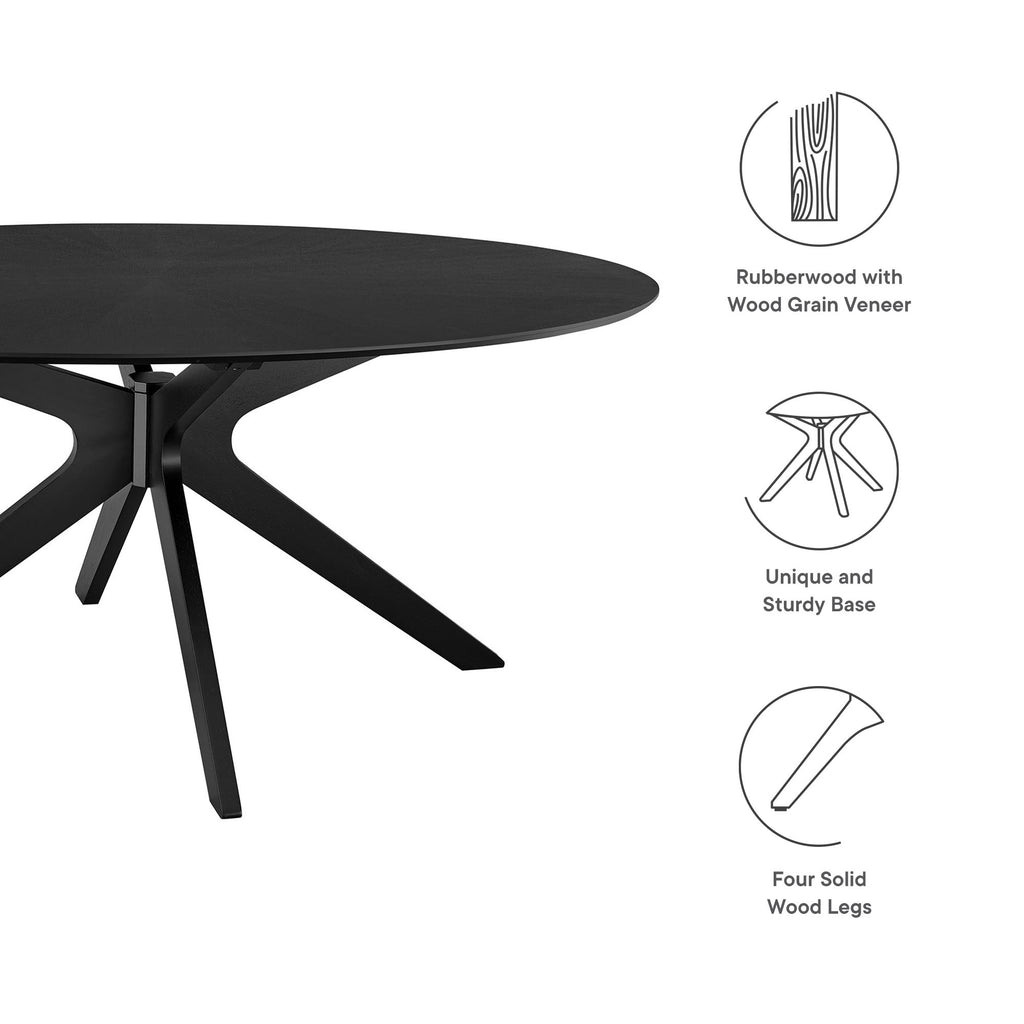 Crossroads Oval Wood Dining Table by Modway