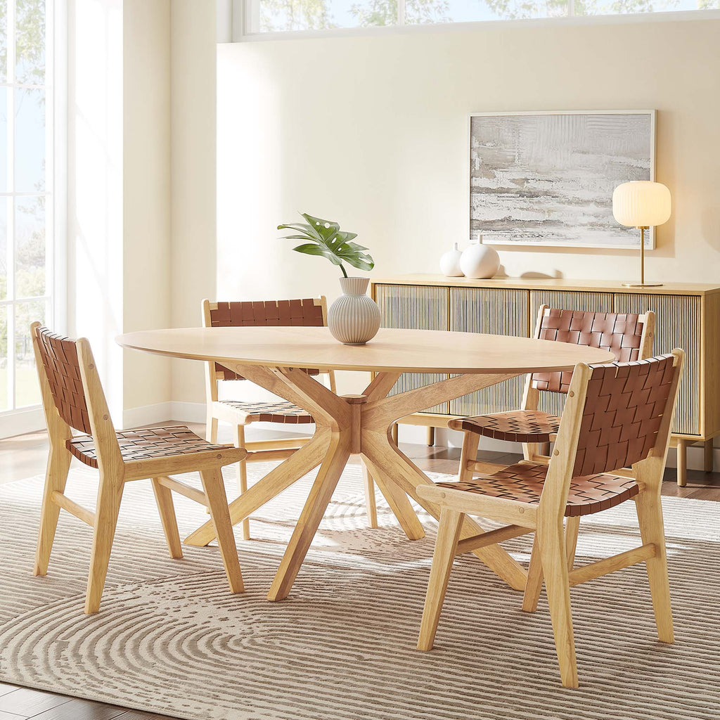 Crossroads Oval Wood Dining Table by Modway