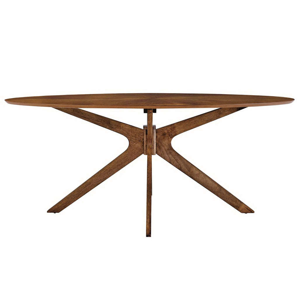 Crossroads Oval Wood Dining Table by Modway