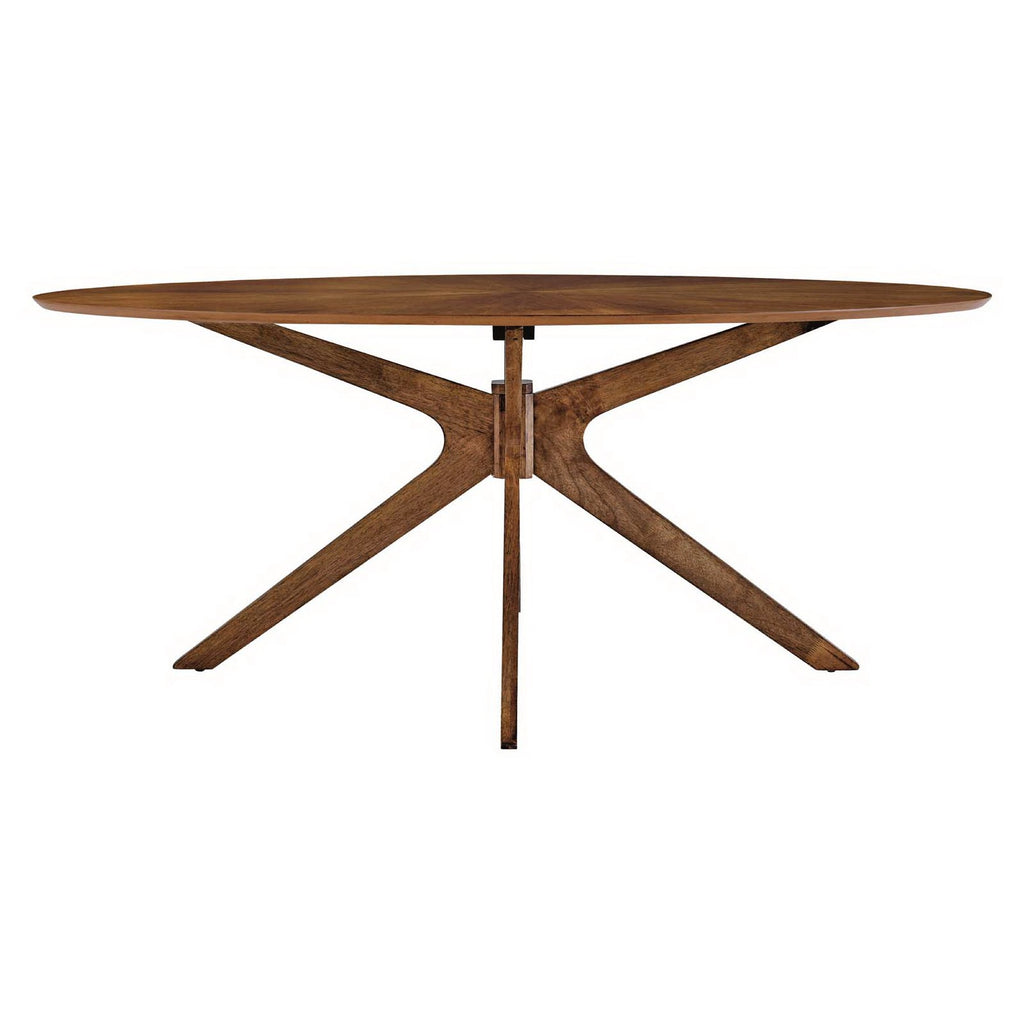 Crossroads Oval Wood Dining Table by Modway