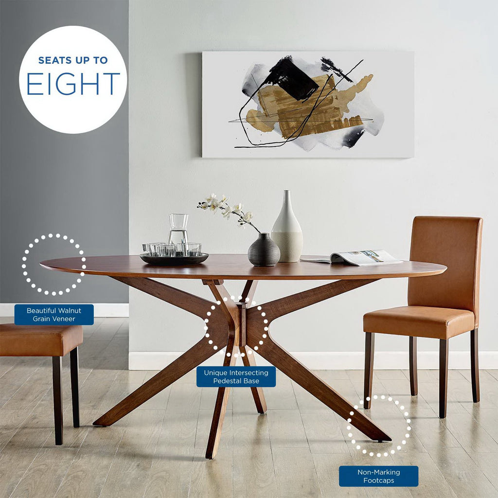 Crossroads Oval Wood Dining Table by Modway