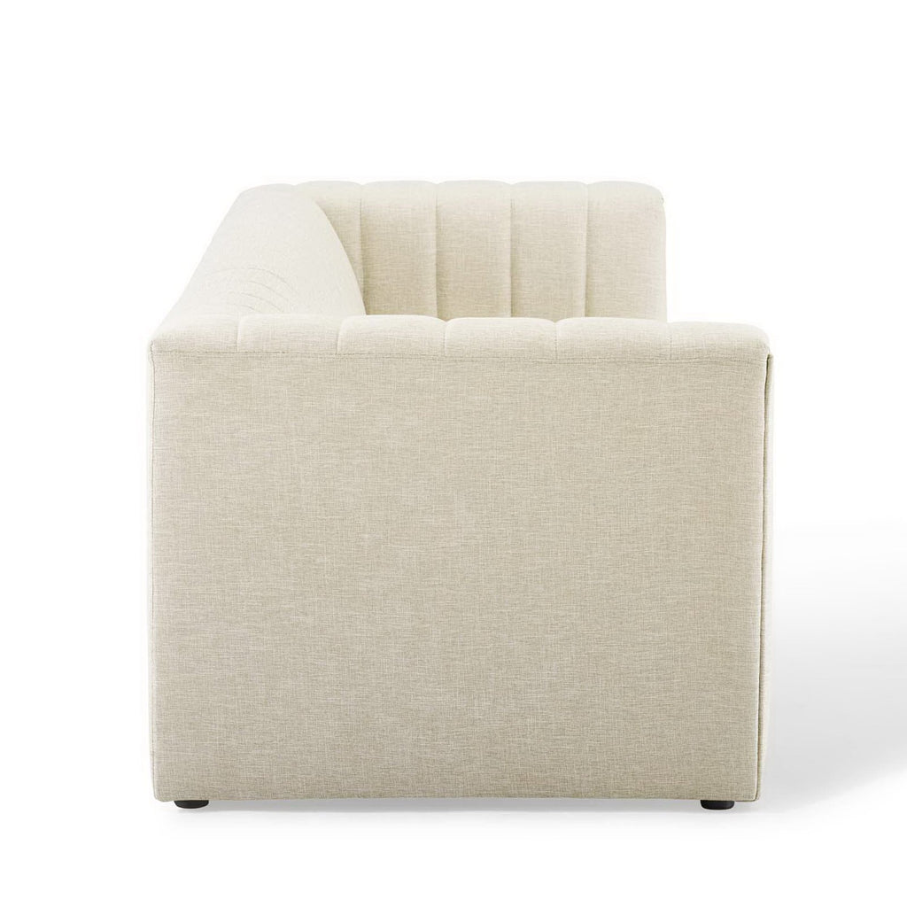 Reflection Channel Tufted Upholstered Fabric Sofa by Modway