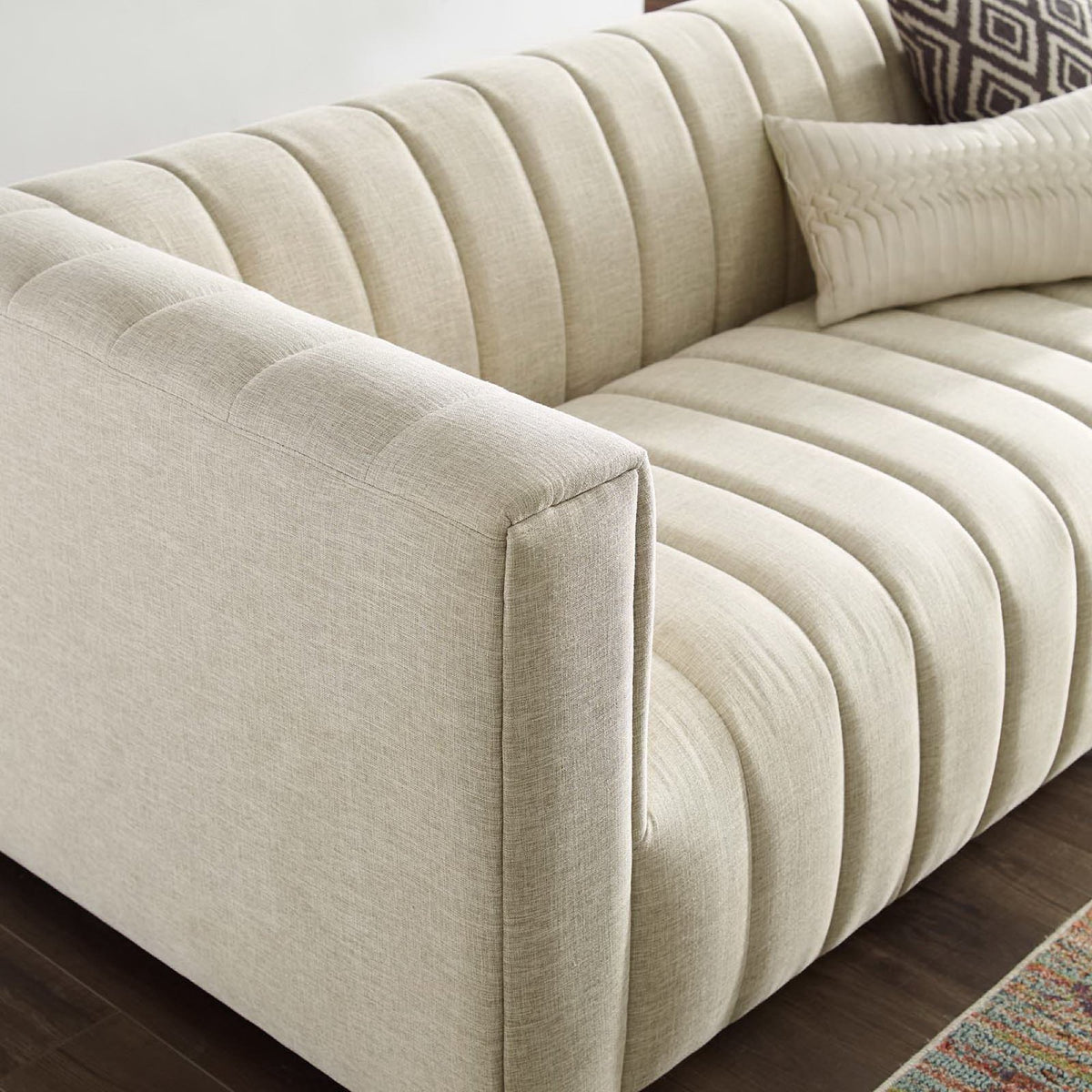 Reflection Channel Tufted Upholstered Fabric Sofa by Modway