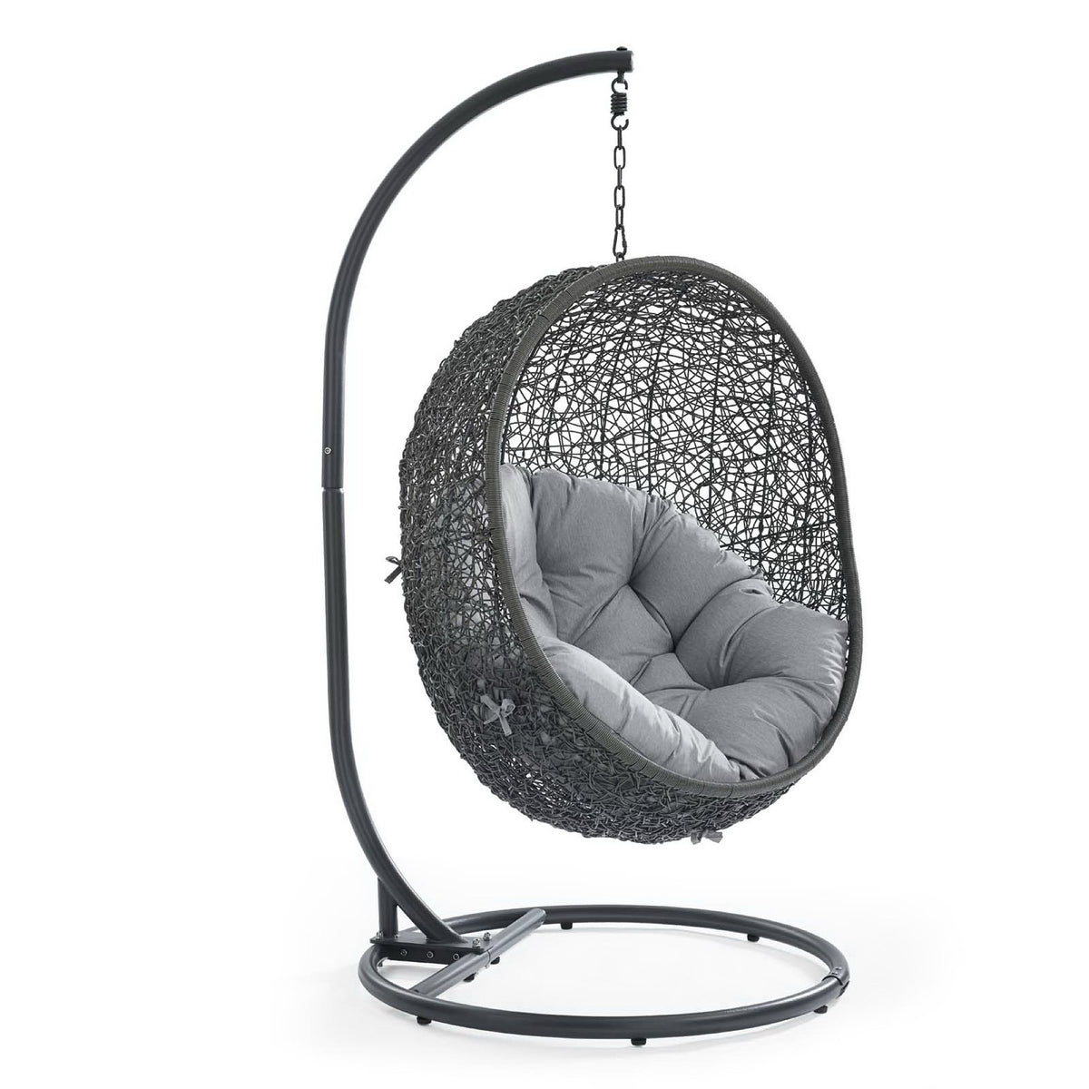 Hide Outdoor Patio Sunbrella® Swing Chair With Stand by Modway