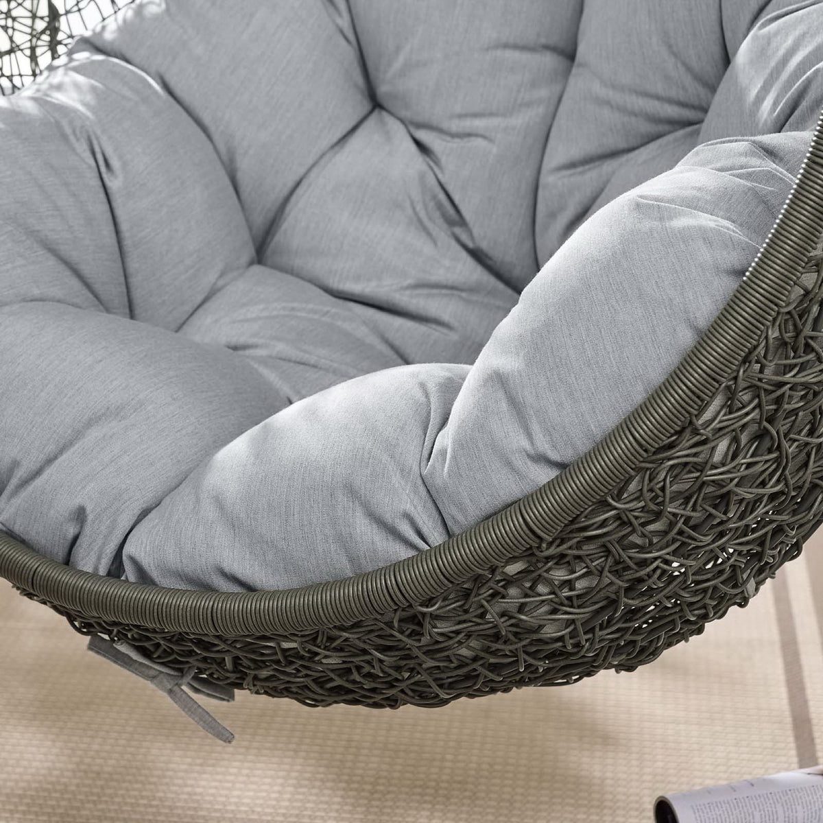 Hide Outdoor Patio Sunbrella® Swing Chair With Stand by Modway