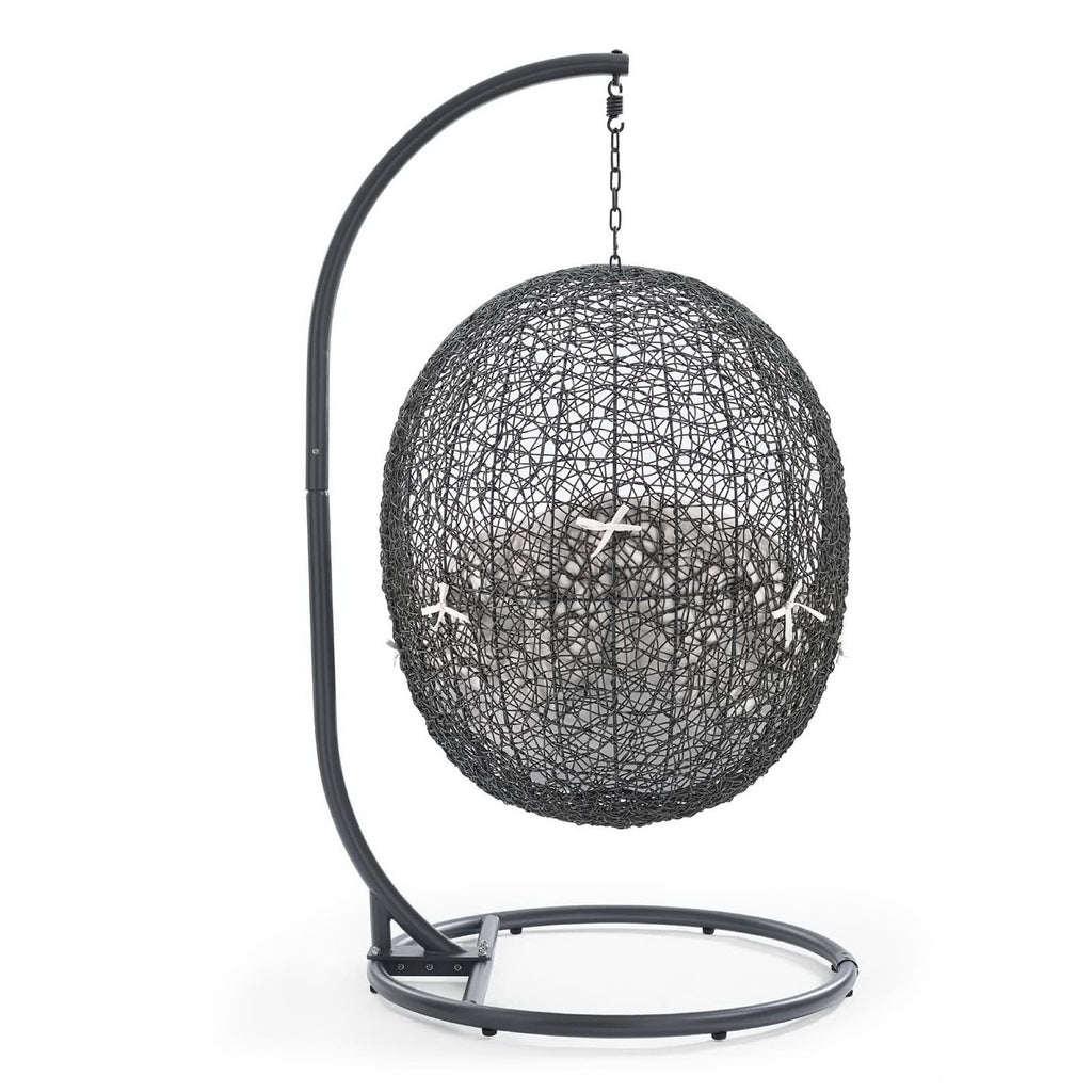 Hide Outdoor Patio Sunbrella® Swing Chair With Stand by Modway