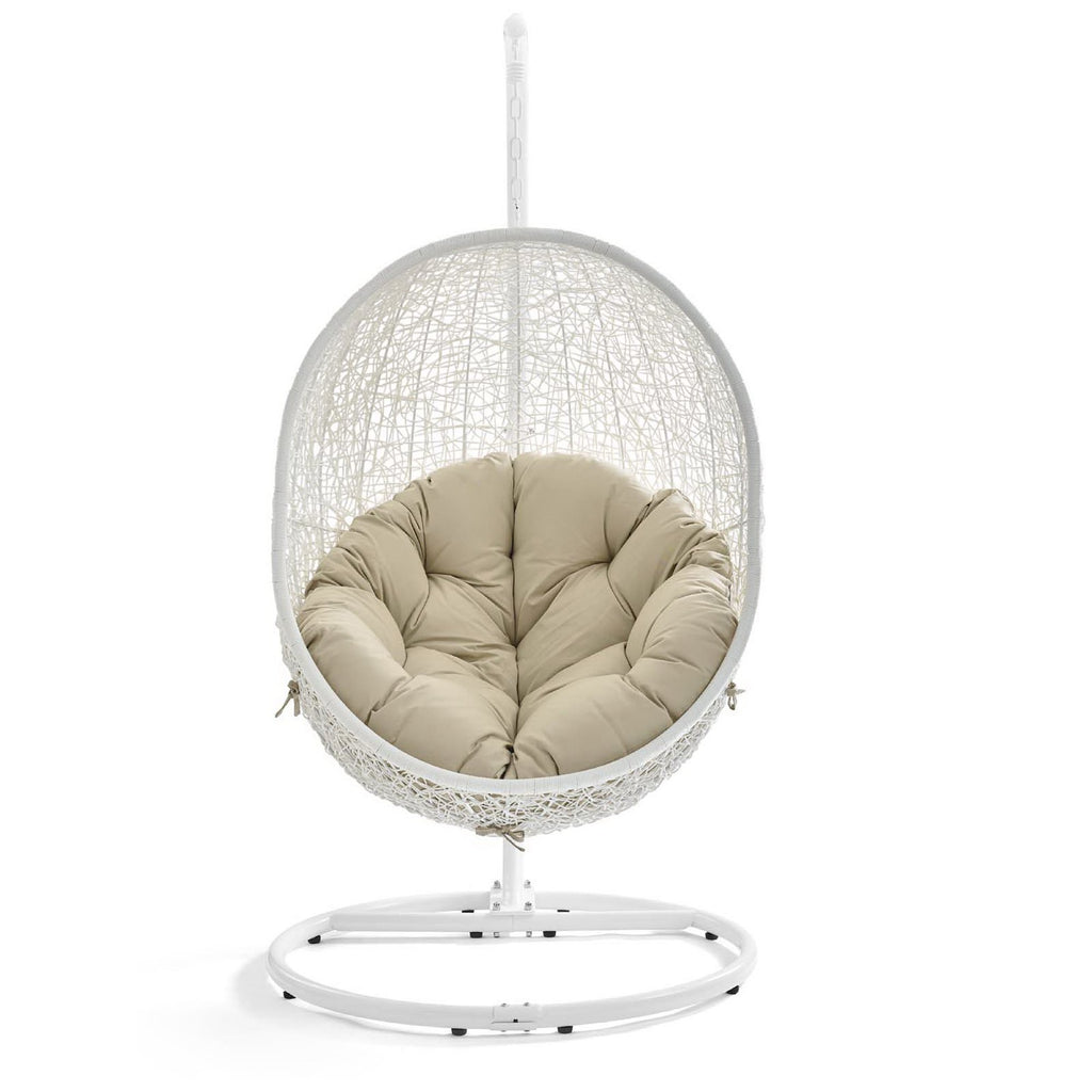 Hide Outdoor Patio Sunbrella® Swing Chair With Stand by Modway