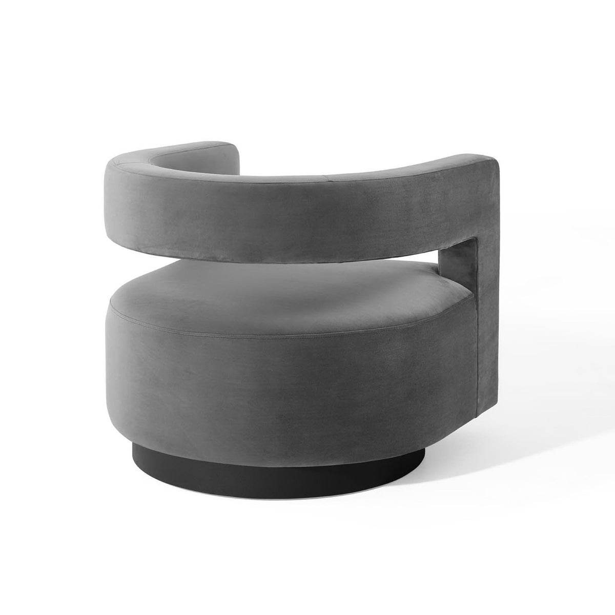 Spin Cutaway Performance Velvet Swivel Armchair by Modway