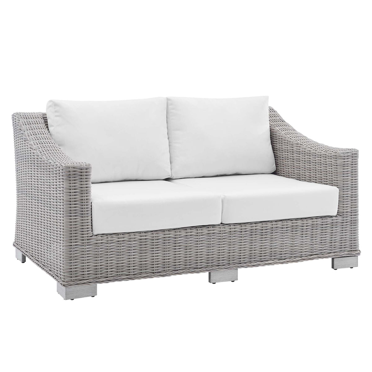 Conway Sunbrella® Outdoor Patio Wicker Rattan Loveseat by Modway