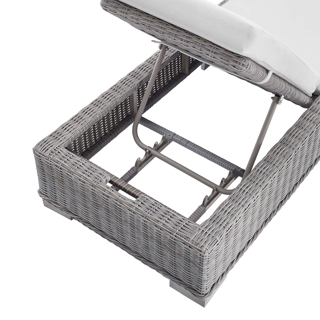 Conway Sunbrella® Outdoor Patio Wicker Rattan Chaise Lounge by Modway