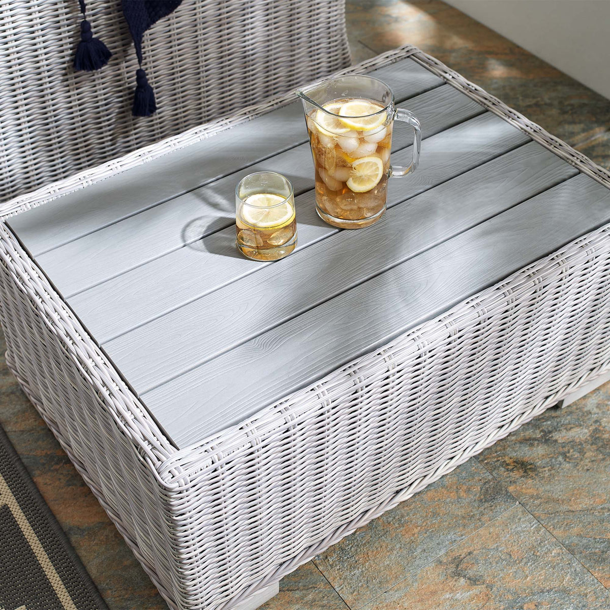 Conway Outdoor Patio Wicker Rattan Coffee Table by Modway