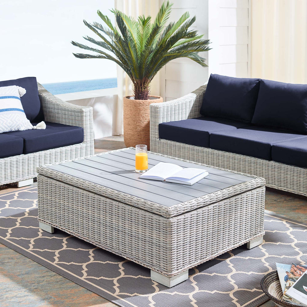 Conway Outdoor Patio Wicker Rattan Coffee Table by Modway