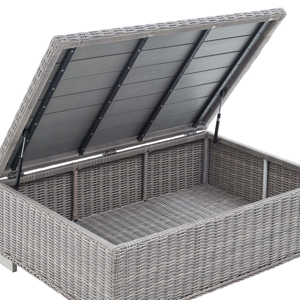 Conway Outdoor Patio Wicker Rattan Coffee Table by Modway